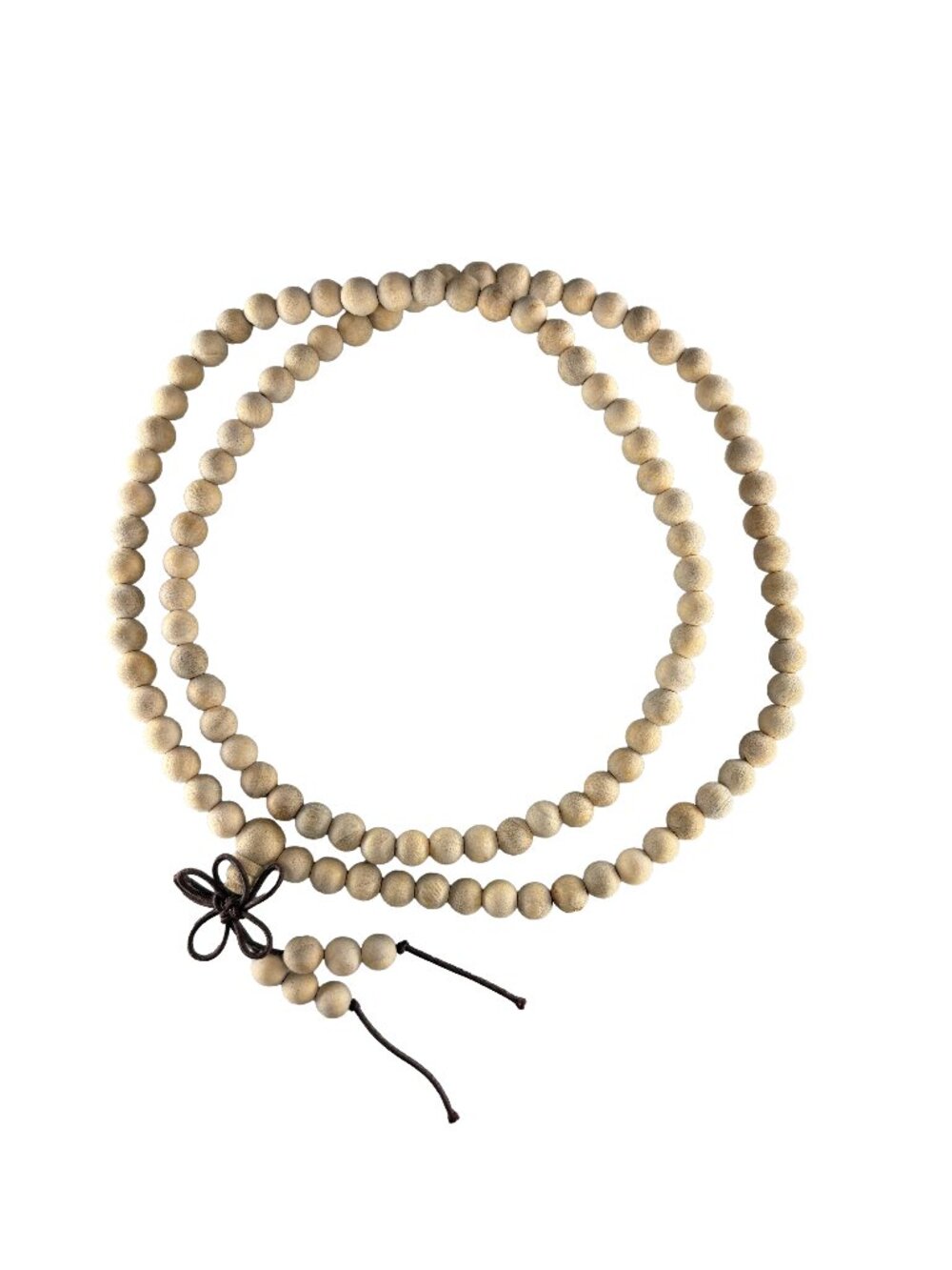 Golden Silk Phoebe Nanmu Wood Mala Prayer 108 Beads Bracelet Necklace 6mm 9.1g